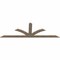 Ekena Millwork Richland Smooth Timber Gable Bracket, Douglas Fir, 108"W x 36"H x 1 1/2"D x 5 1/2"F, 8/12 Pitch GBW108X36X0206RIC00SDF - alternate 4